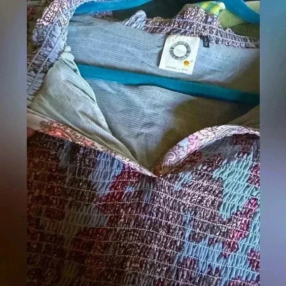 Anthropologie medium Boho chiffon long sleeve blouse by Akemi & Kin. - Picture 4 of 12